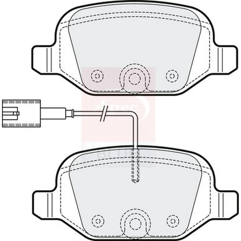 Apec Rear Brake Pad Set PD3278