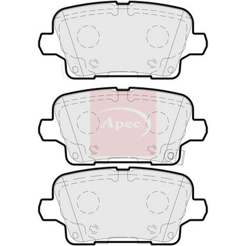 Apec Rear Brake Pad Set PAD2256