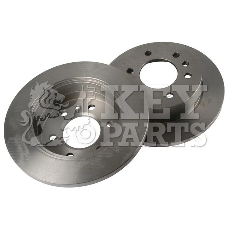 Key Parts 2 x Solid Rear Brake Discs KBD4571-x2