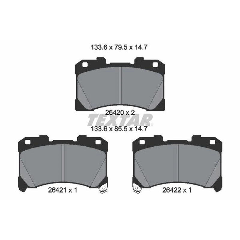 Textar Front Brake Pad Set 2642001