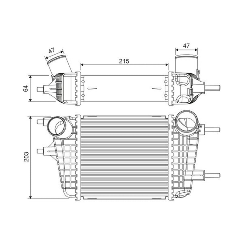 Valeo Intercooler (Charge Air Cooler) 822913