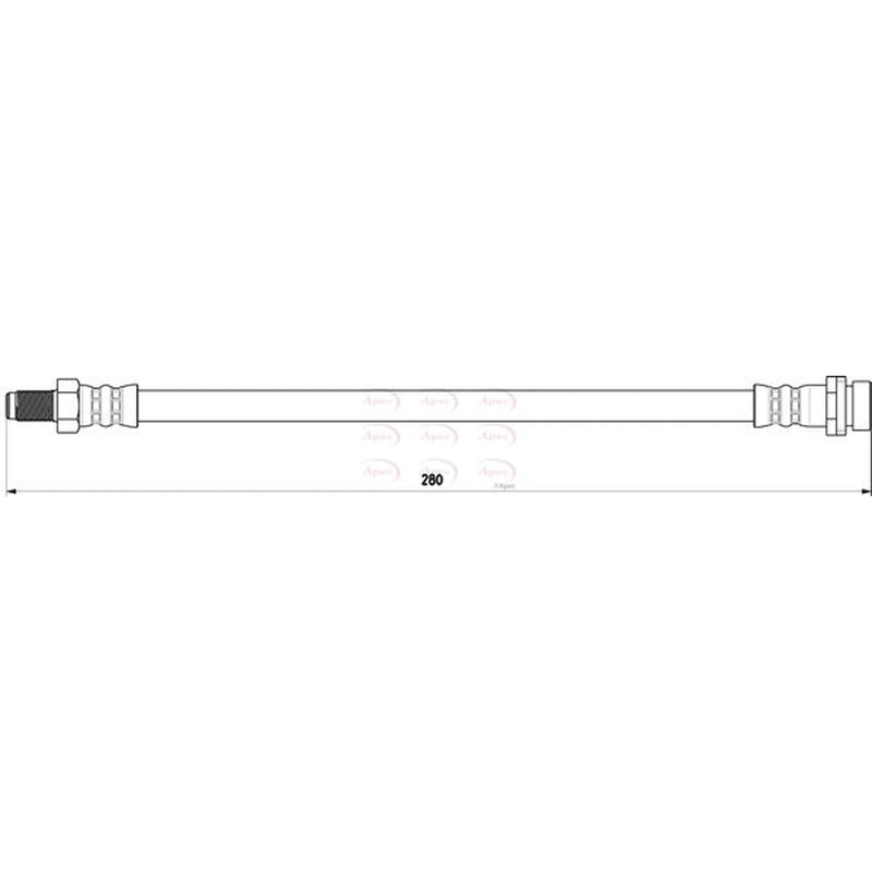 Apec Brake Hydraulic Hose Line outer HOS3794