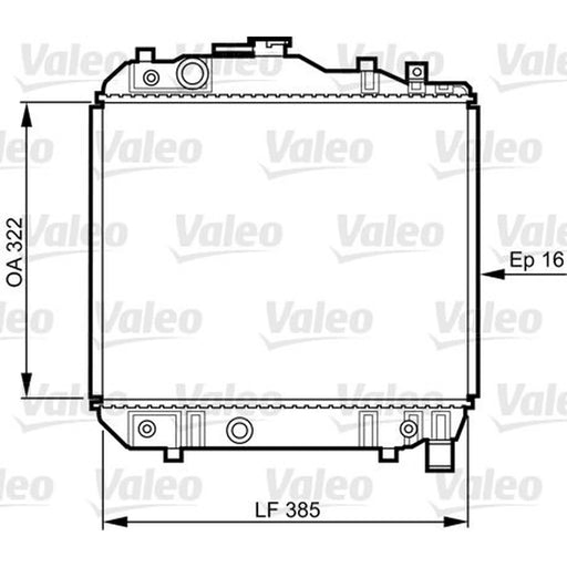 Valeo Engine Radiator 731042
