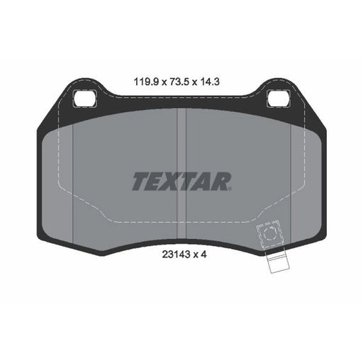 Textar Rear Brake Pad Set 2314301