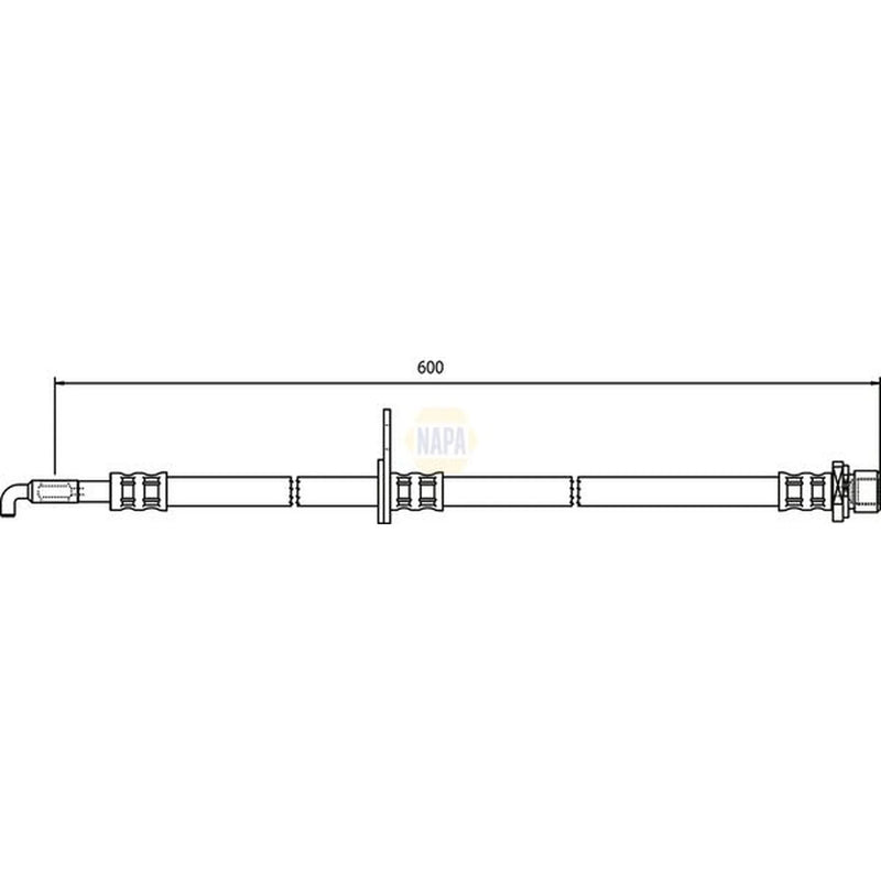 NAPA Brake Hydraulic Hose Line Front Left NBH1146