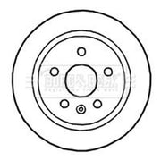 Borg & Beck 2 x Solid Rear Brake Discs BBD4757-x2