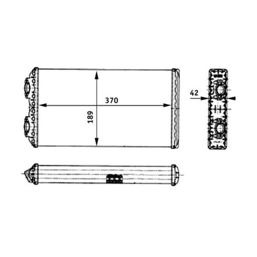 Mahle Heater Matrix Core Heat Exchanger AH 125 000P