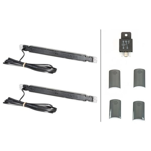 Hella Lamp Drl 1X10 Strip MD12 Set 2PT Vehicle Front 2PT 980 880-811 PU0804 2PT