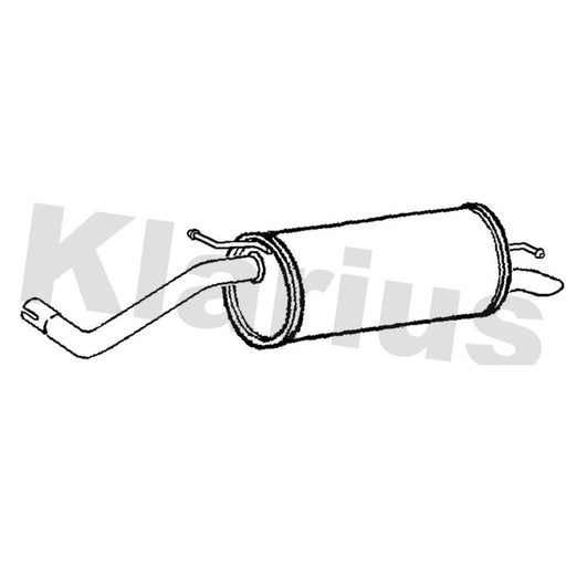 Klarius Box With Tail Pipe Rear SE201B