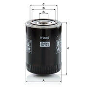 MANN-FILTER Engine Oil Filter W 9066