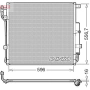 Denso Air Conditioning Condenser fits Land Rover Discovery IV 2009-2018