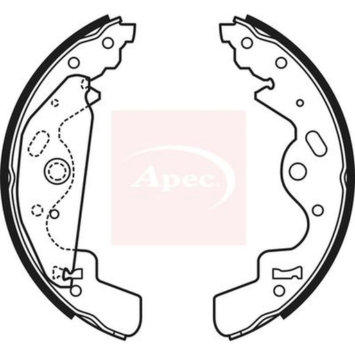 Apec Brake Shoe Set Axle Kit SHU673