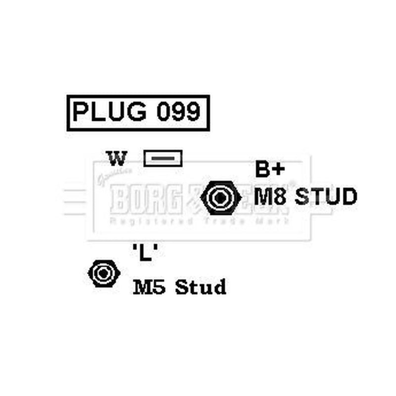 Borg & Beck Car Alternator 12V BBA2040