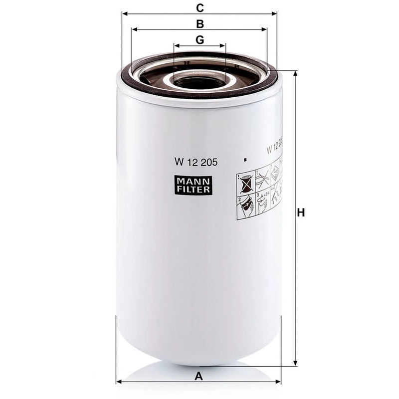 MANN-FILTER Engine Oil Filter W 12 205