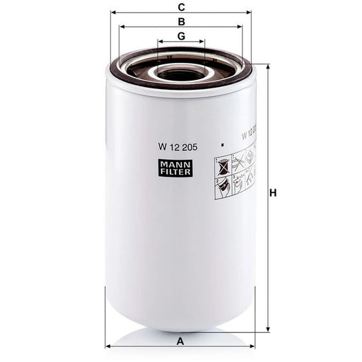 MANN-FILTER Engine Oil Filter W 12 205