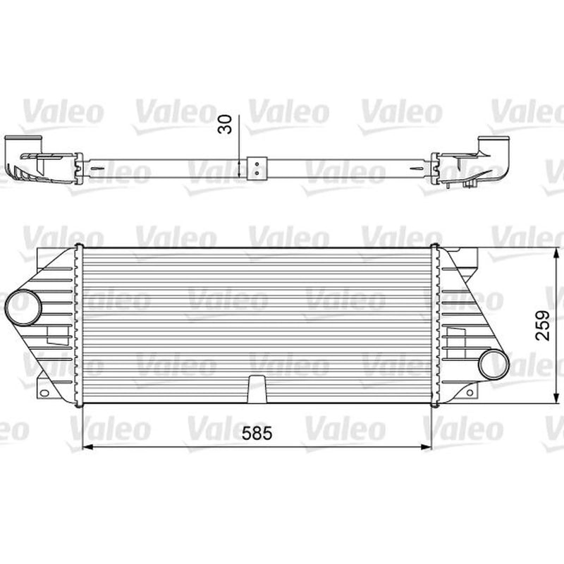 Valeo Intercooler (Charge Air Cooler) 818635