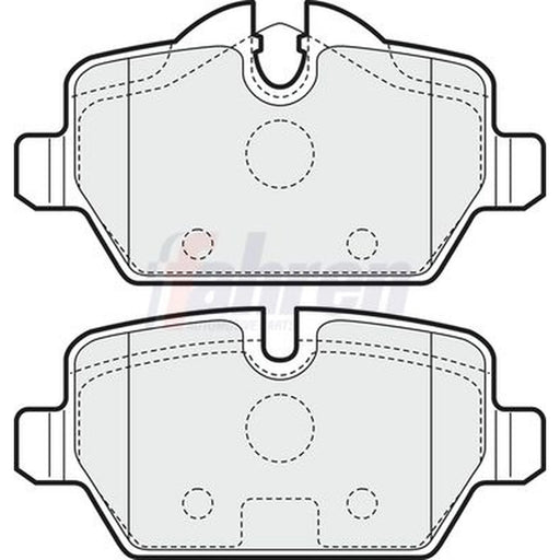 Fahren Rear Brake Pad Set FBP3150