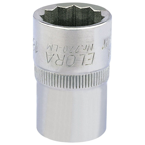 Draper Elora Bi-Hexagon Socket, 1/2" Sq. Dr., 18mm 24632 Draper  - Town Parts