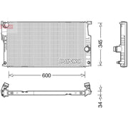 Denso Engine Radiator fits BMW 1 Sports Hatch 2011-2019