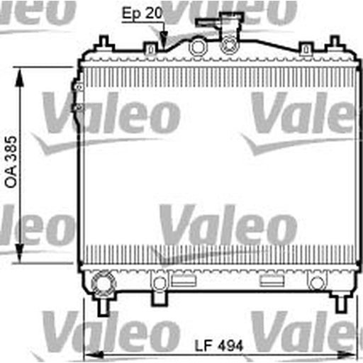 Valeo Engine Radiator 734912