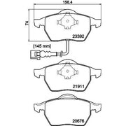 Mintex Mintex Front Brake Disc Kit internally vented MDK0214