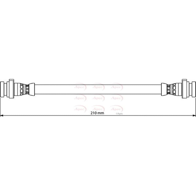 Apec Brake Hydraulic Hose Line inner HOS4185