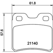 DON Rear Brake Pad Set PCP1342