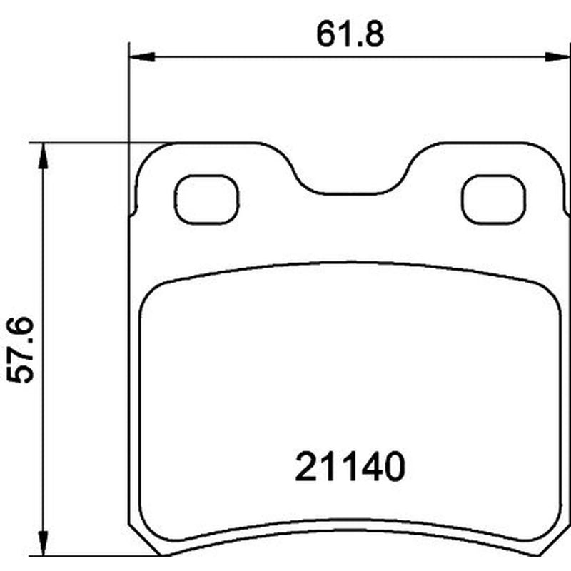 DON Rear Brake Pad Set PCP1342