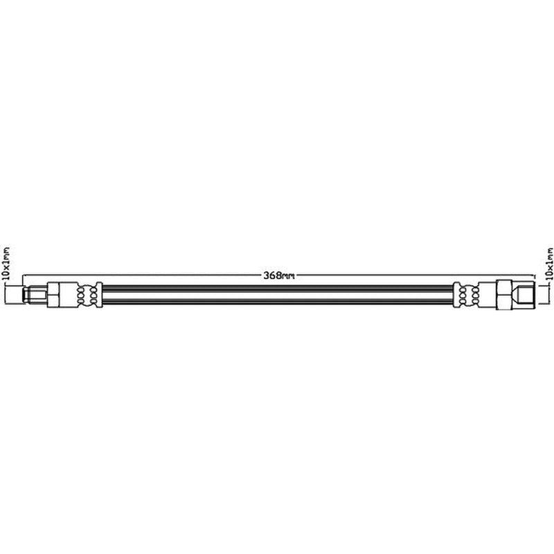 Juratek Brake Hydraulic Hose Line Right JBH1023