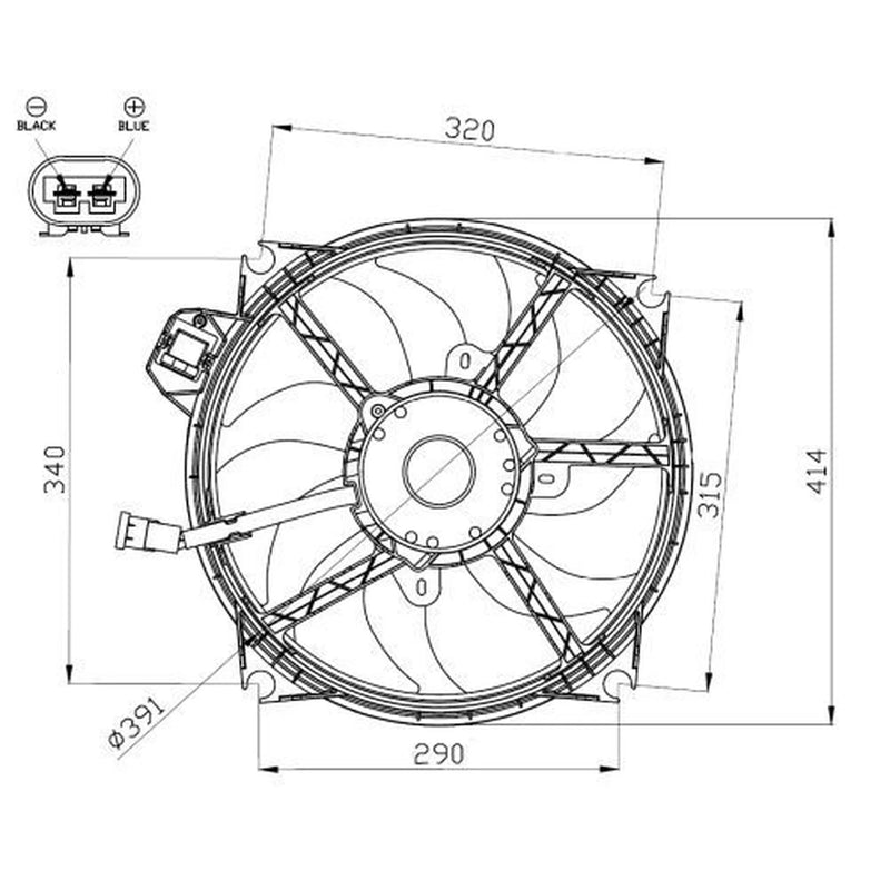 NRF Engine Cooling Fan 47965