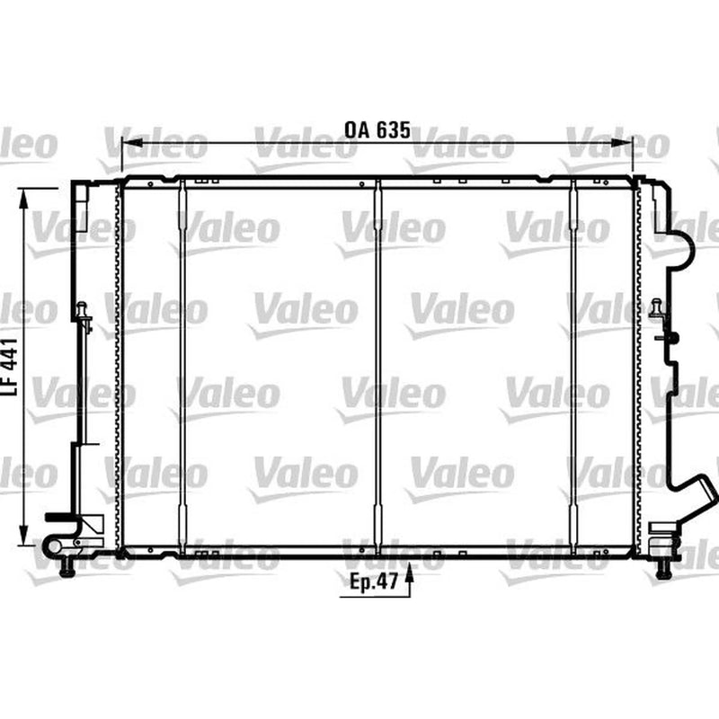 Valeo Engine Radiator 731161