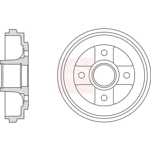 Apec Brake Drum Assembly Rear DRM9975
