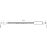 Juratek Brake Hydraulic Hose Line Right JBH1055