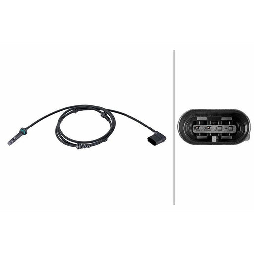 Hella ABS Wheel Speed Sensor Front 6PU 358 216-671
