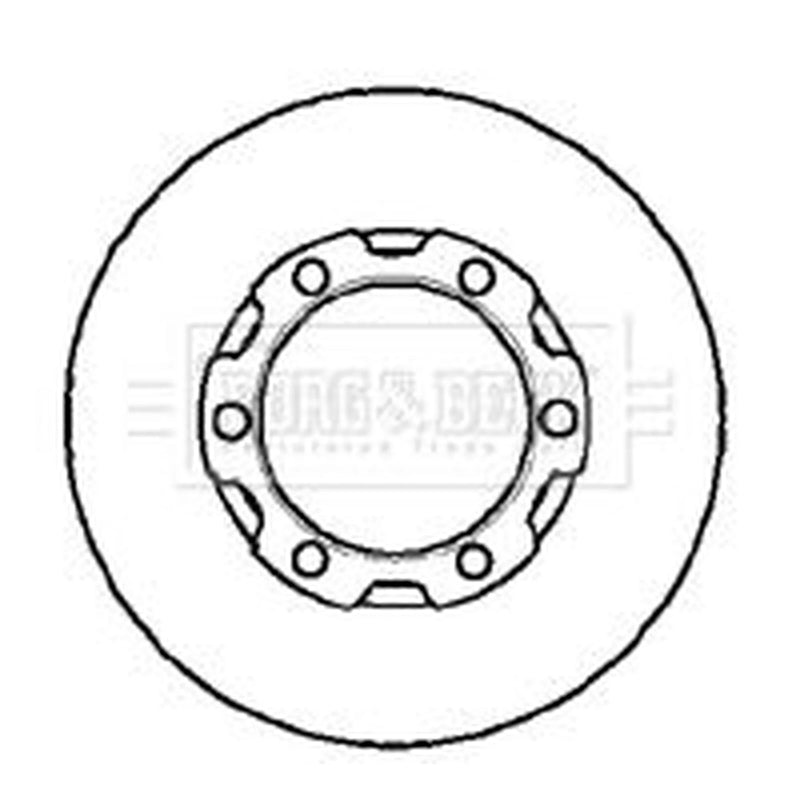 Borg & Beck 2 x Vented Front Brake Discs BBD4905-x2