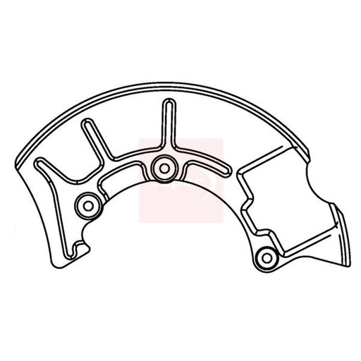 Apec Brake Disc Splash Guard Front Left ASG1043
