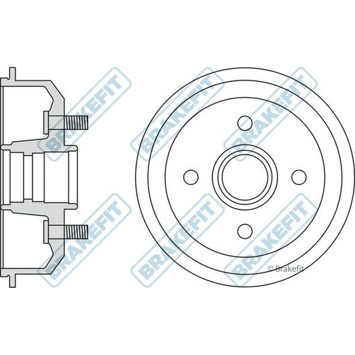 Apec Brake Drum Assembly Rear BDR9037