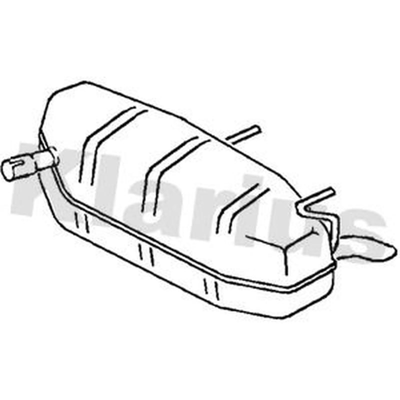 Klarius Box With Tail Pipe Rear GM459C