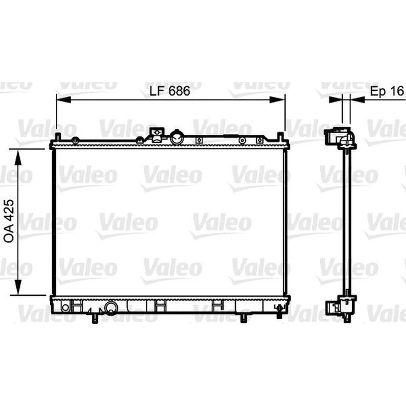 Valeo Engine Radiator 735201
