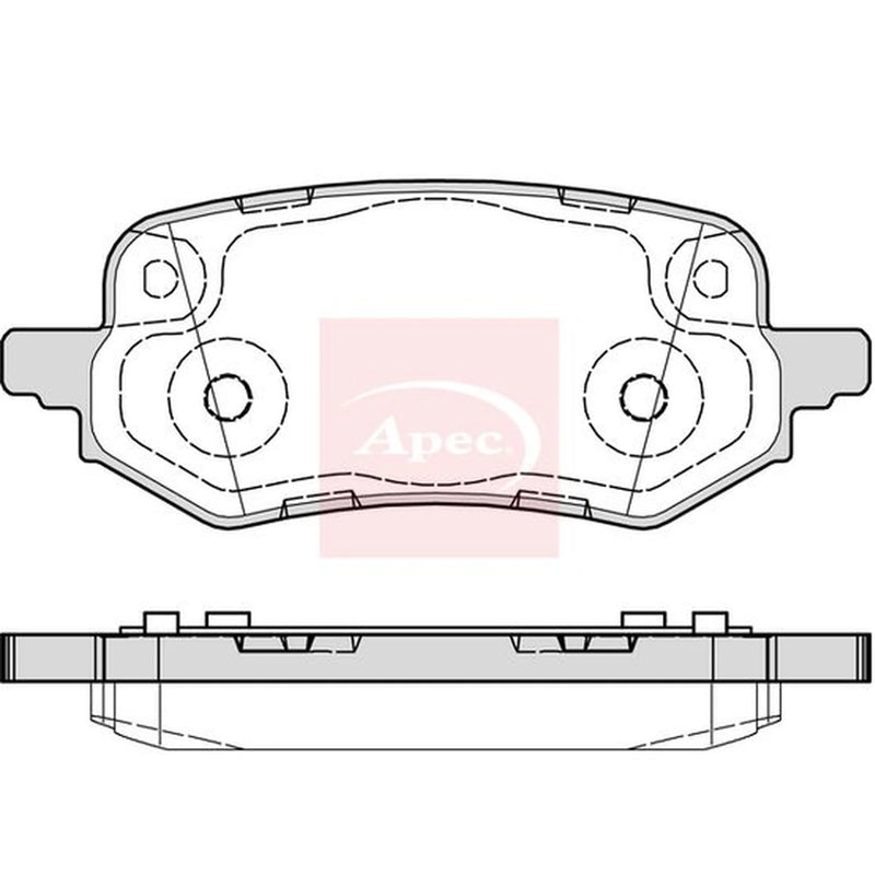 Apec Rear Brake Pad Set PAD2329