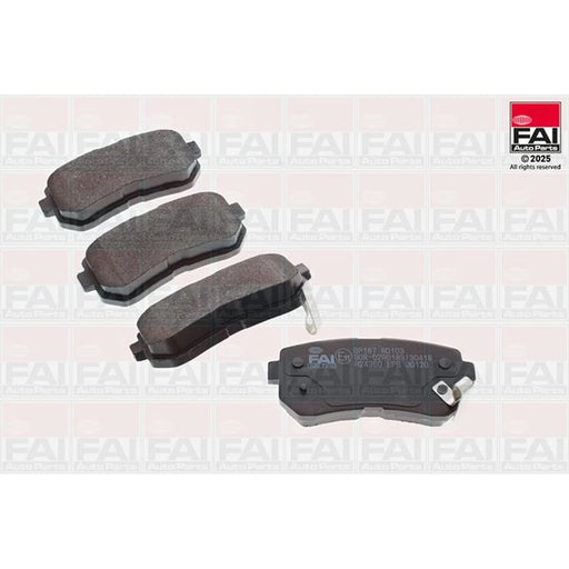 FAI Rear Brake Pad Set BP187
