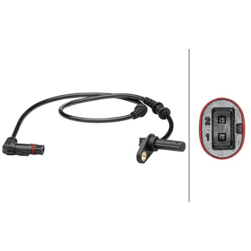 Hella ABS Wheel Speed Sensor Front 6PU 012 679-491
