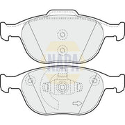 NAPA Front Brake Pad Set NBP1318