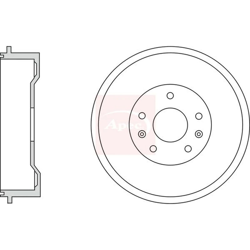 Apec Brake Drum Assembly Rear DRM9955
