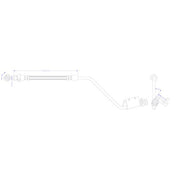 Juratek Brake Hydraulic Hose Line inner JBH1551L