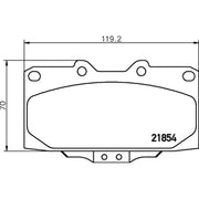 Mintex Front Brake Pad Set MDB1748