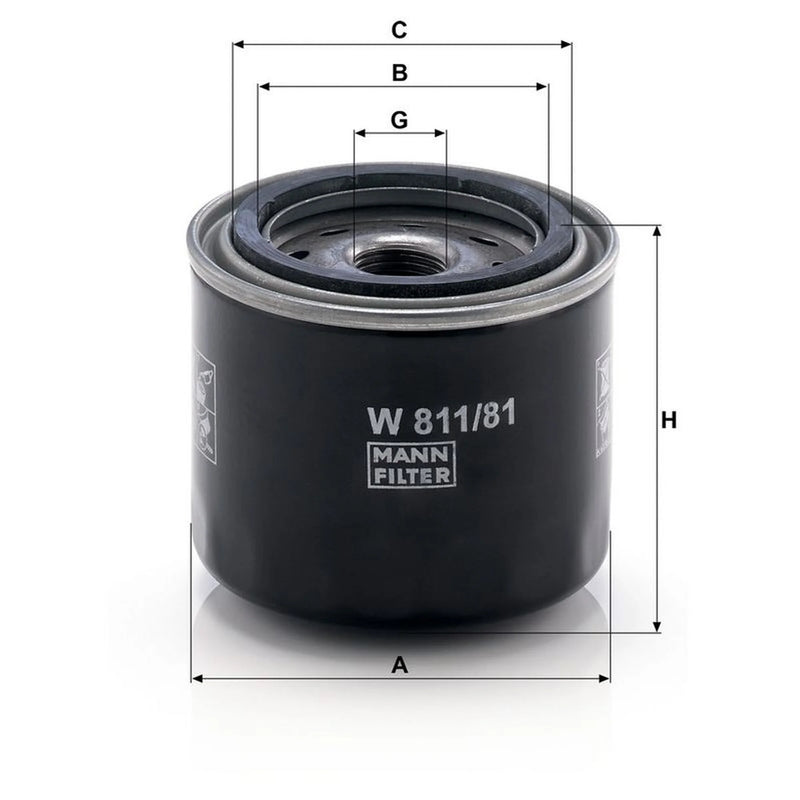 MANN-FILTER Engine Oil Filter W 811/81