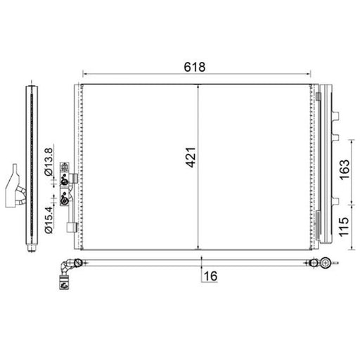 Mahle Air Conditioning Condenser AC 779 000S