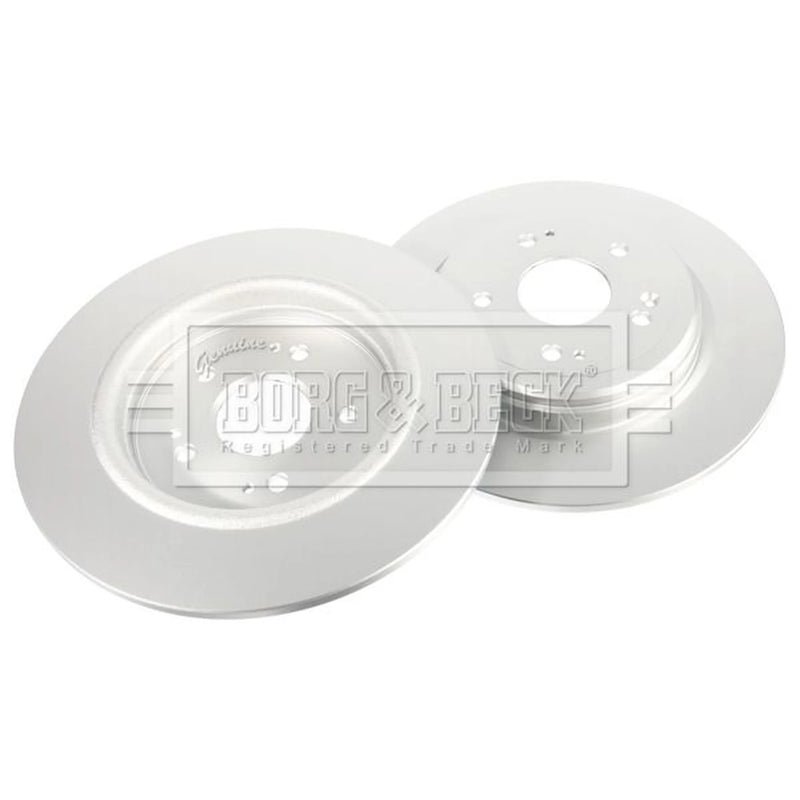 Borg & Beck 2 x Solid Rear Brake Discs BBD5574-x2