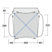 Outwell Bremburg Air Drive-Away Campervan Air Awning 175-200cm - Outwell - Van Life Living